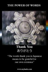 Water Crystal Image "Thank You"